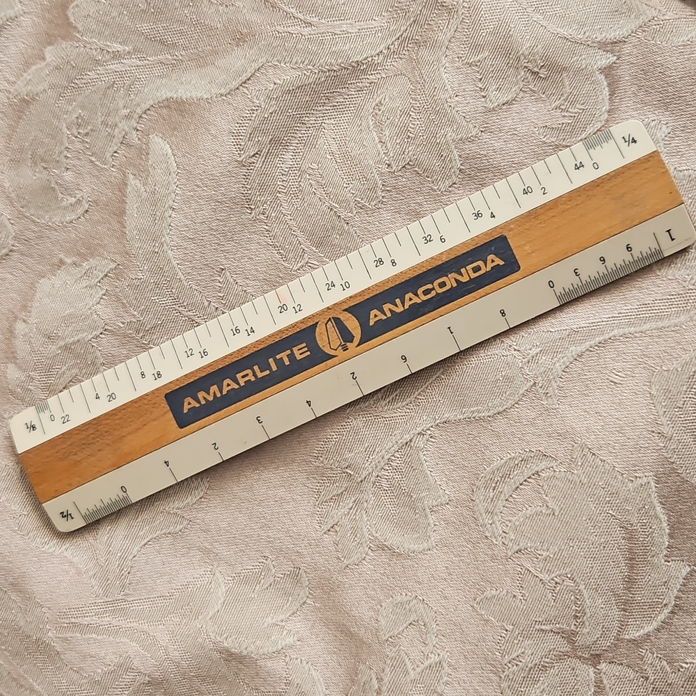 Vtg AmarLite Anaconda & Stanley Wooden Ruler Set - Picture 9 of 14